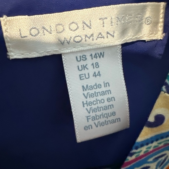 London Times Multicolor Paisley Maxi Dress - Picture 5 of 6